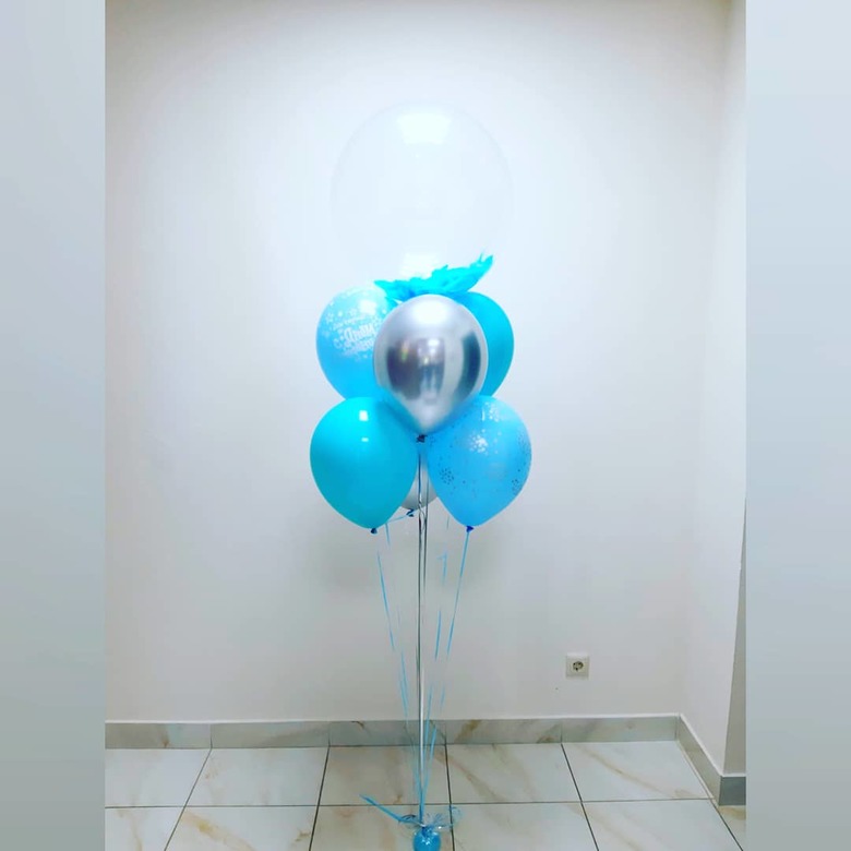 Букет бирюзовый с голубым