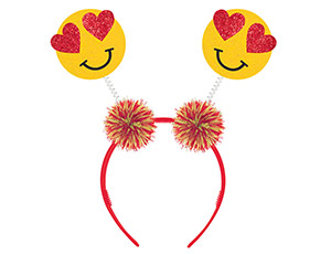 Ободок-антенки Эмоции Смайлик блеск/A