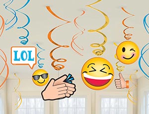 Спираль Эмоции Смайлик 46-60см 12шт/A