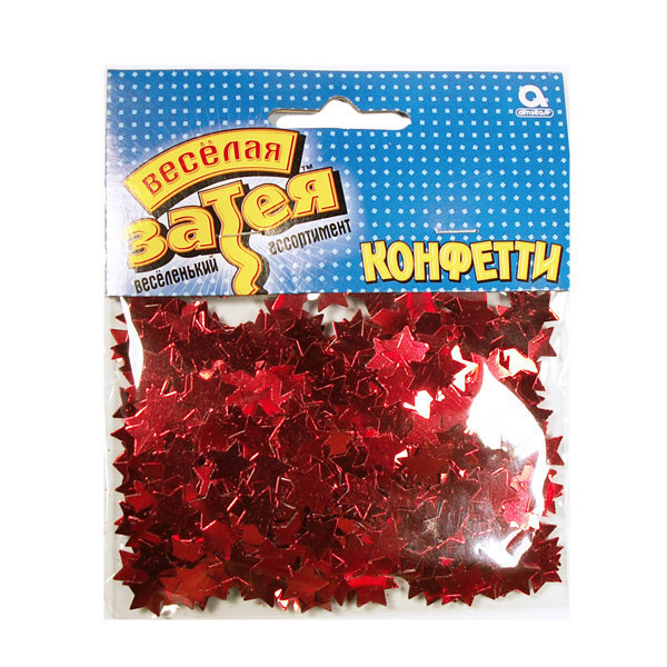 Конфетти Звезды красные 14гр/A