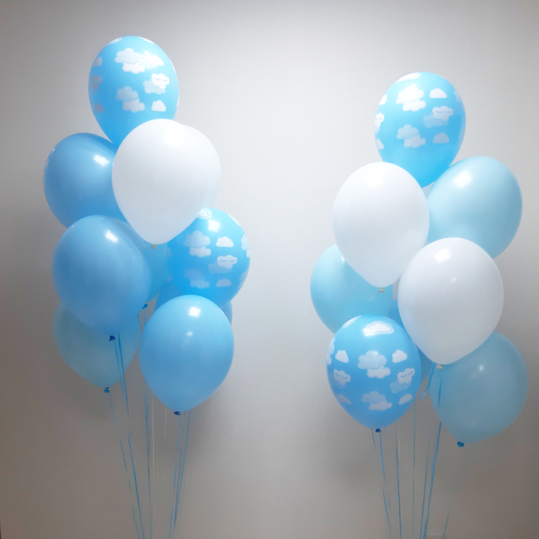 Два букета по 10 шаров