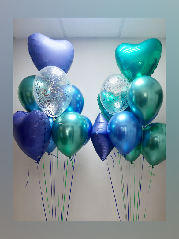 Два букета с сердами