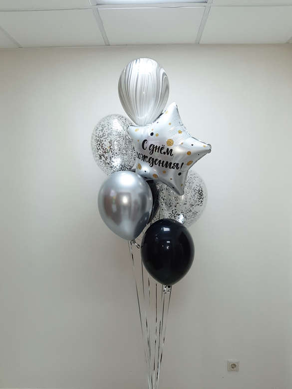 Классика черный с серебром