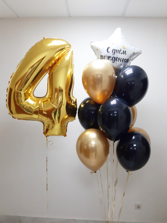 Цифра и букет