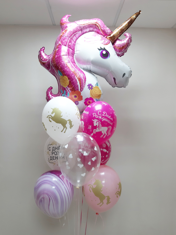 Букет с Розовым Единорогом
