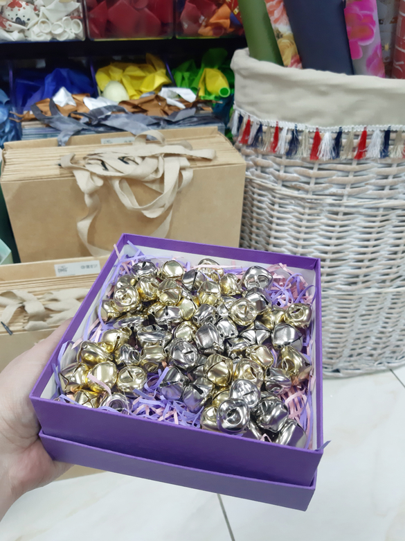 Колокольчик для упаковки подарка НГ