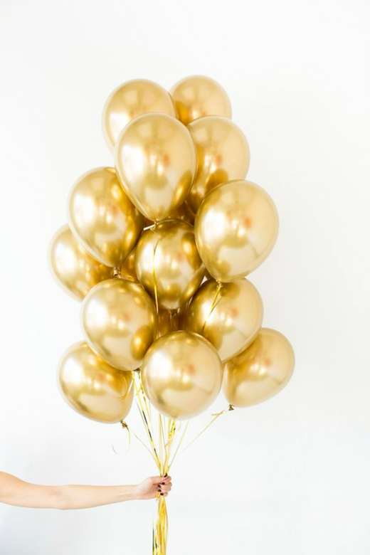 Букет из ХРОМ шаров