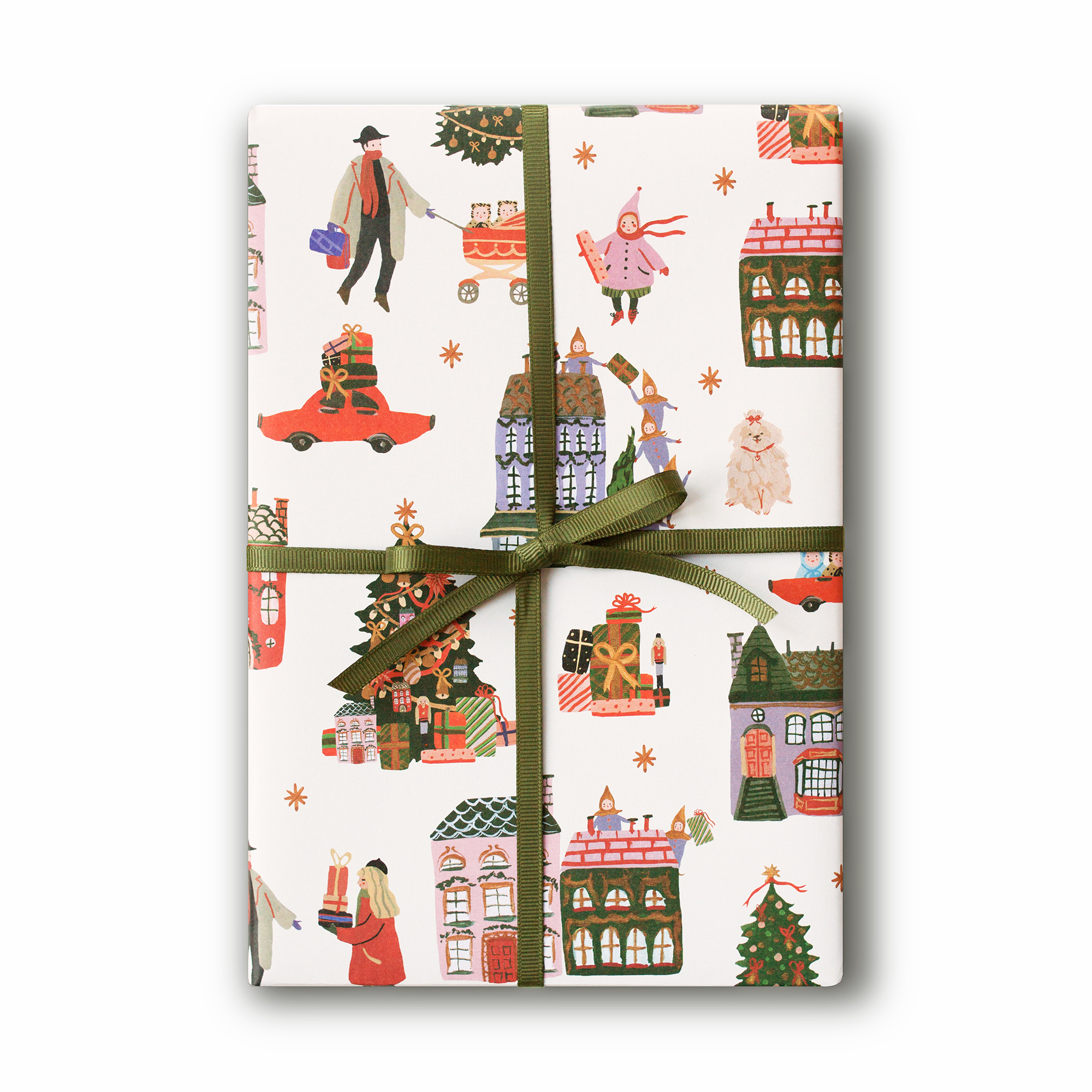 Бумага для упаковки Гринч