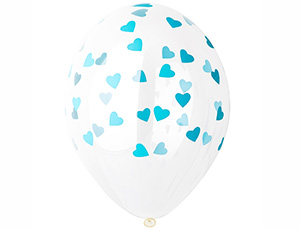 Шелкография кристалл 14" Сердца мятные