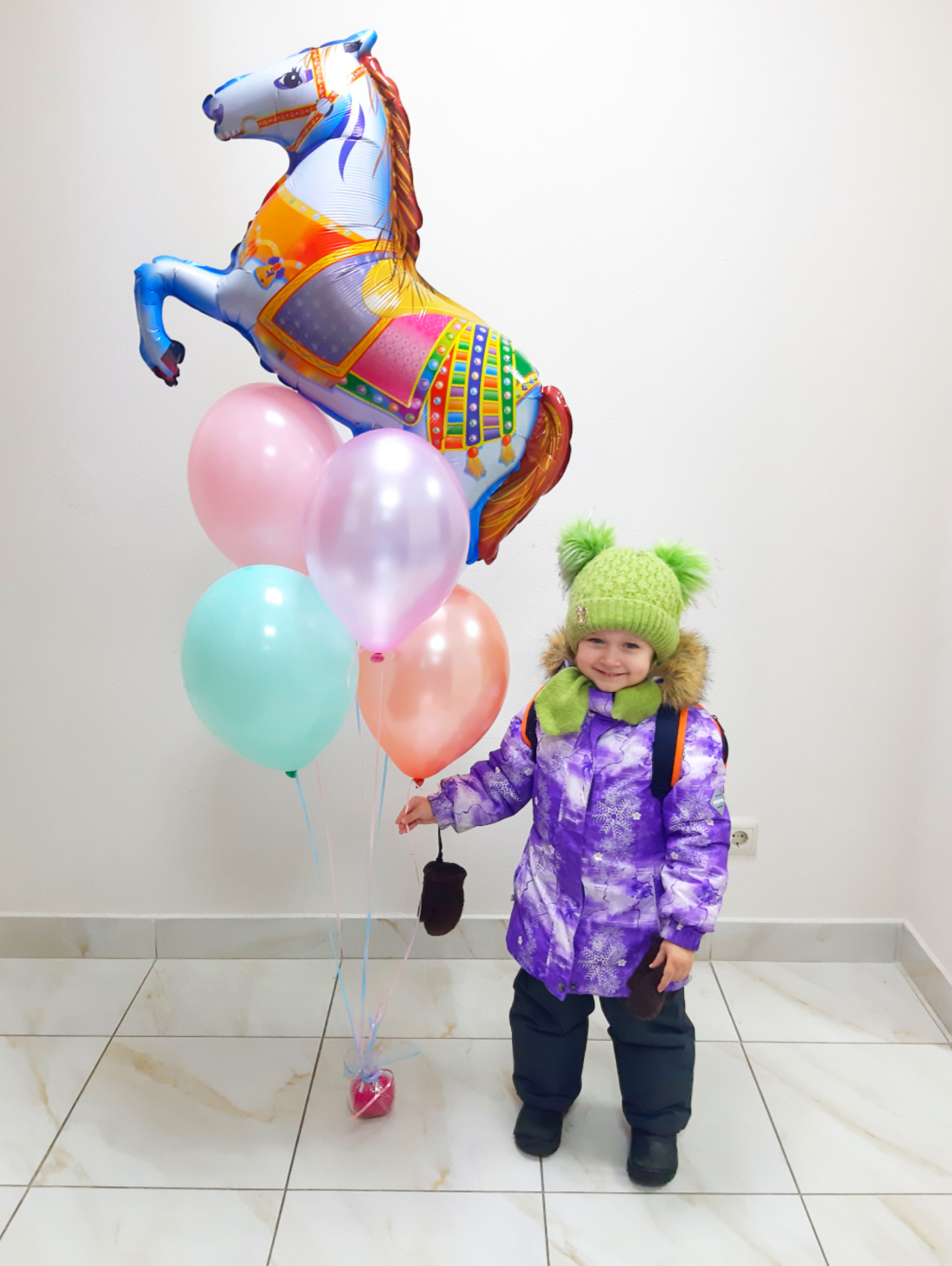 Букет с лошадкой