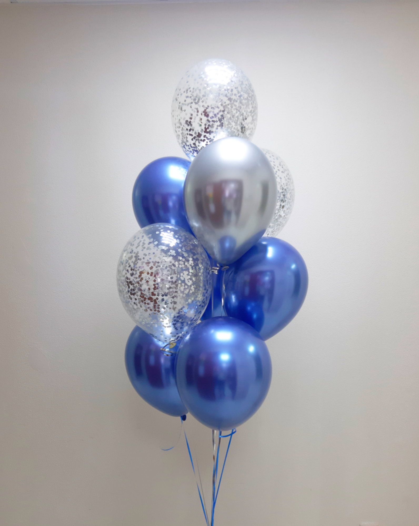 Букет синий с серебром