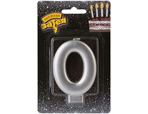 Свеча -цифра "0" Серебряная 8см/V Вернуться в раздел Свечи