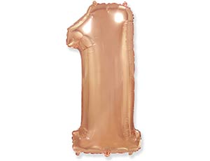 Ф ЦИФРА 1 40" Rose Gold