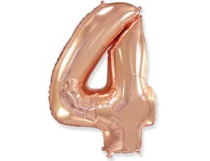 Ф ЦИФРА 4 40" Rose Gold