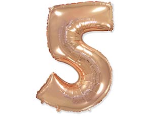 Ф ЦИФРА 5 40" Rose Gold