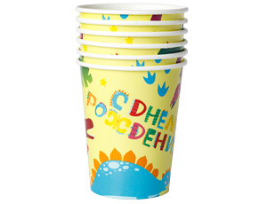 Стакан бум С ДР Динозаврики 250мл 6шт/G