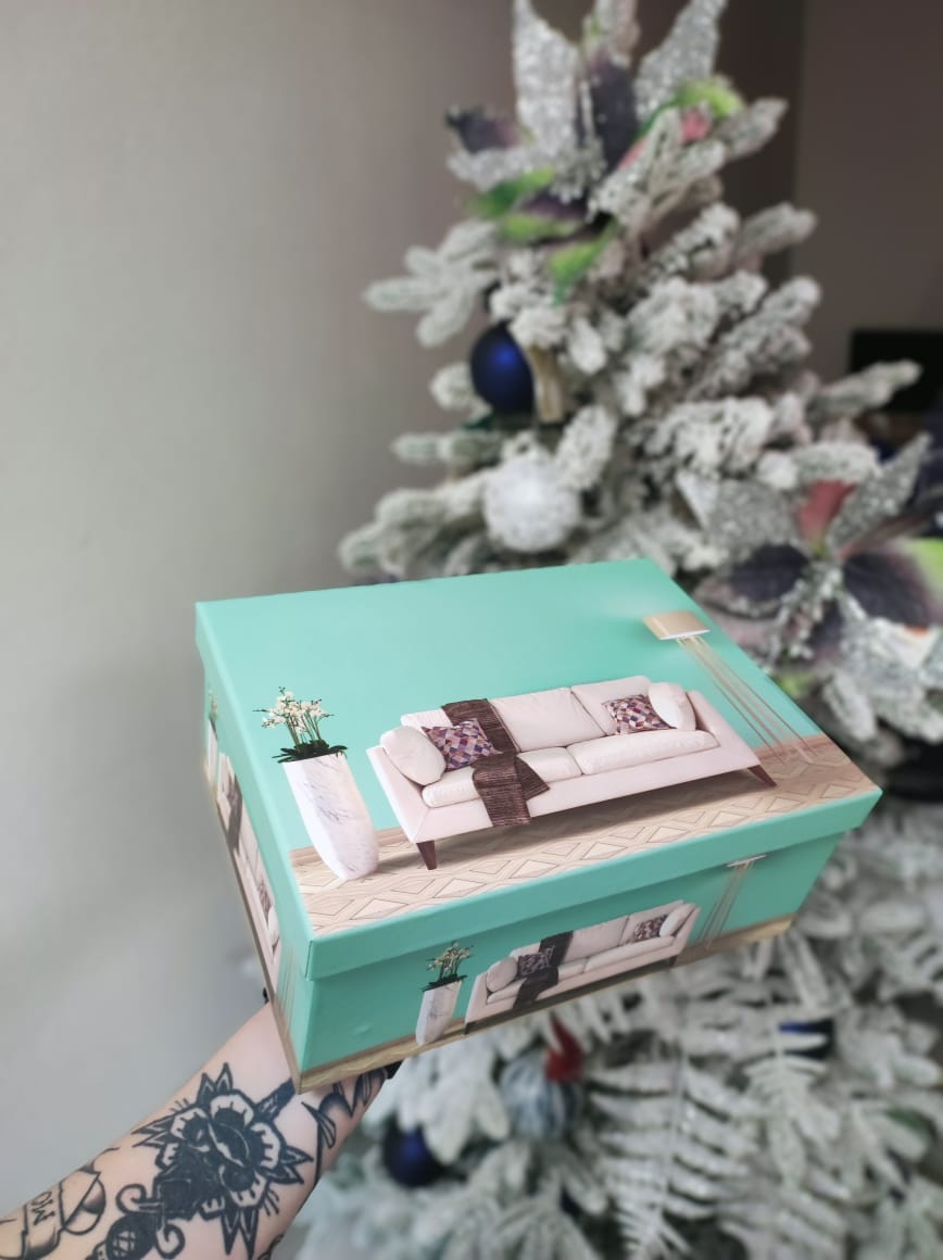 Коробка мятная Домашний уют 1