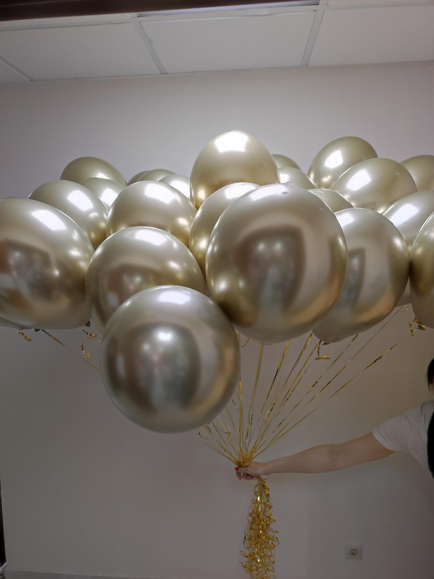 25 хром шаров золото