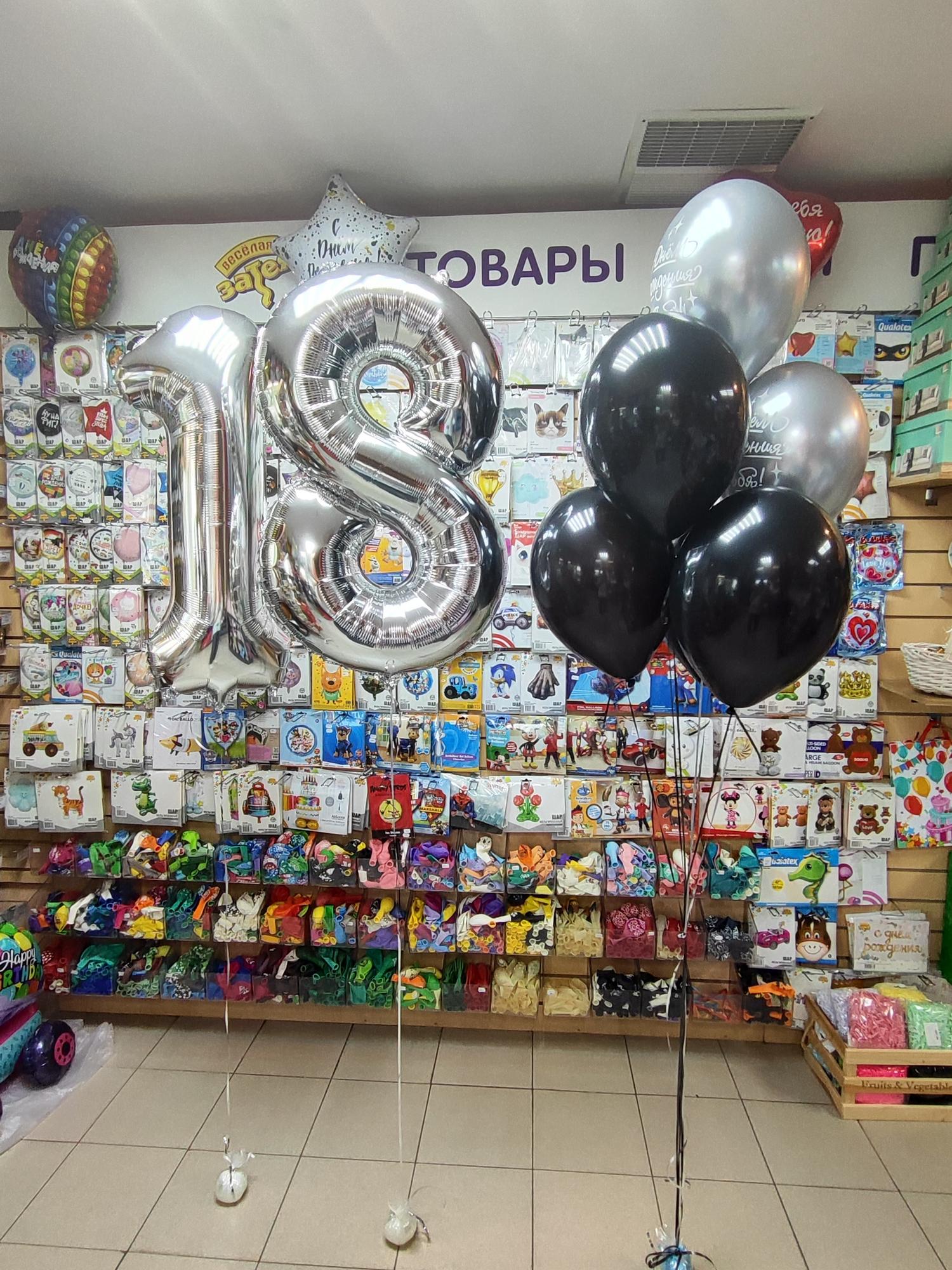 Шарики на 18 летие мальчику или девочке