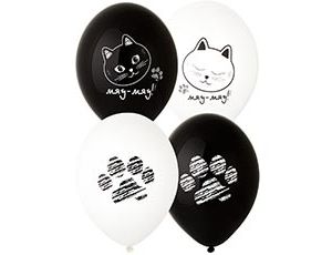 Шар с рисунком 14" Котики Лапки