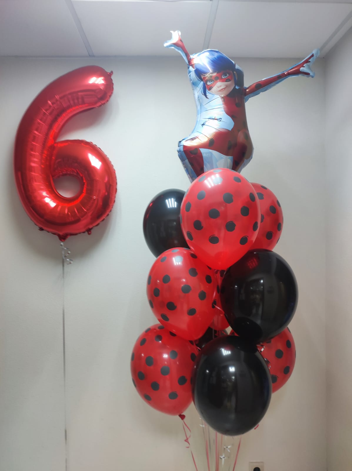 Шар Леди баг и фонтан из шаров