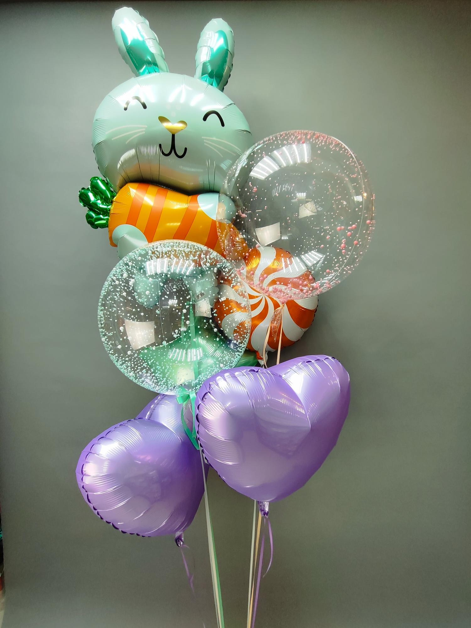 Зайка шар с леденцом