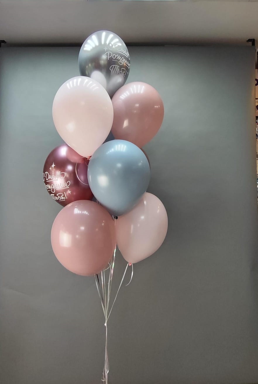 Букет нежный из 10 шаров