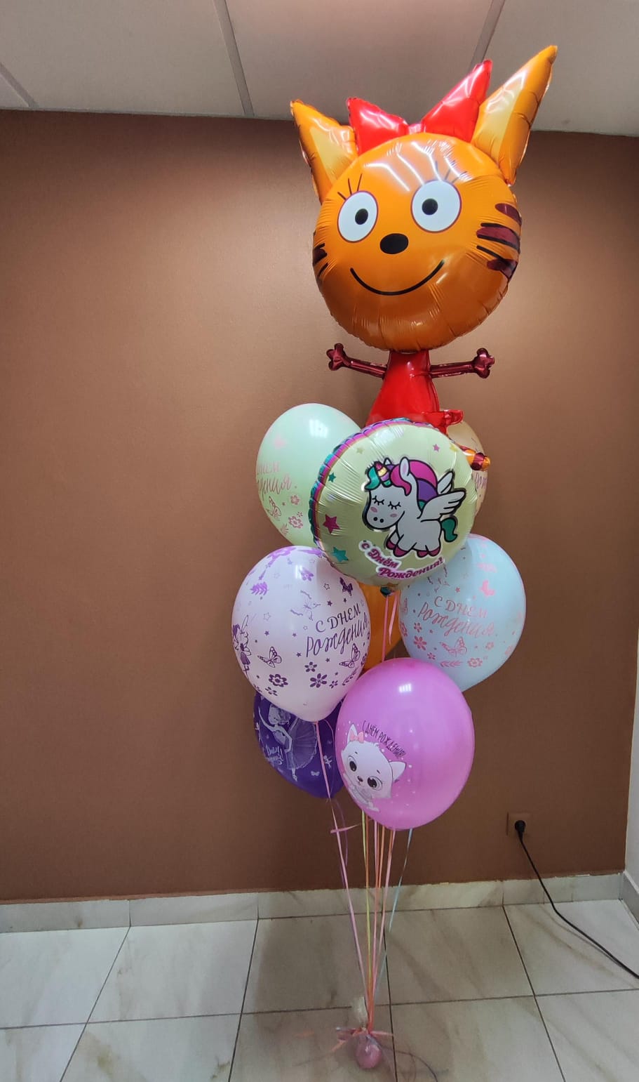 Букет шаров с Карамелькой