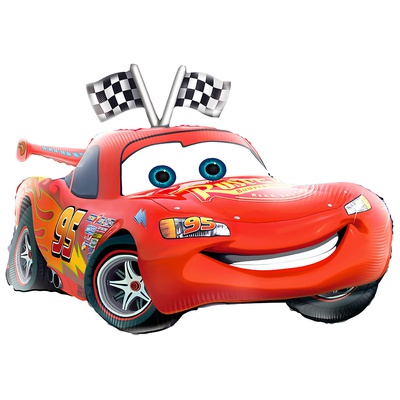 К ФИГУРА Машина красная тачка с улыбкой