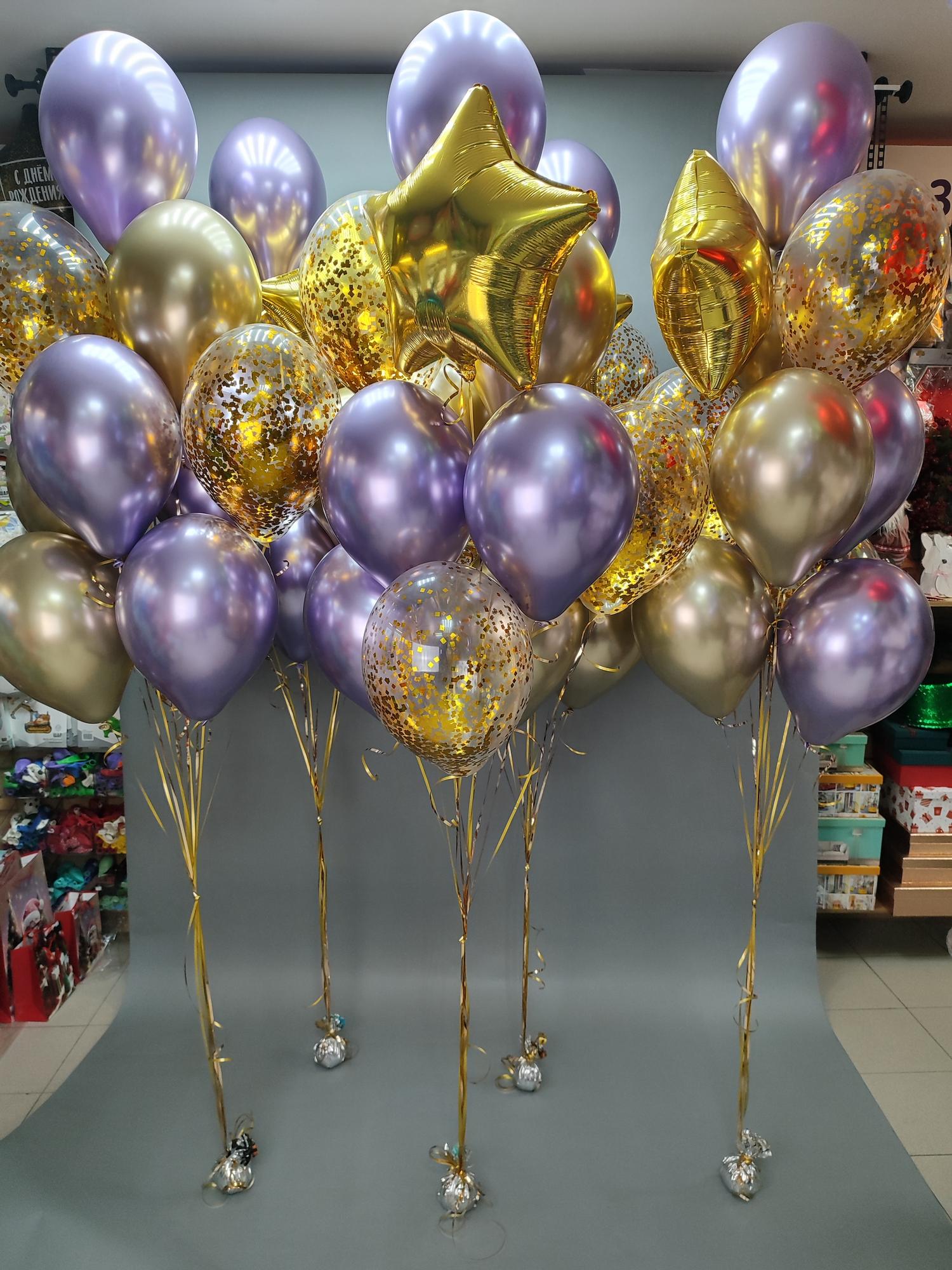 Три больших букета из шаров