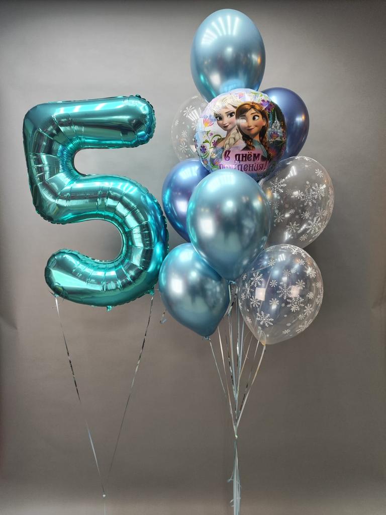 Сэт для девочки из шаров Холодное Сердце