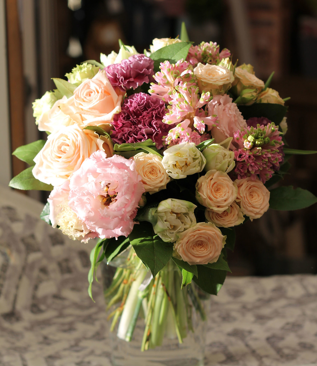 Букет нежно-розовый №022