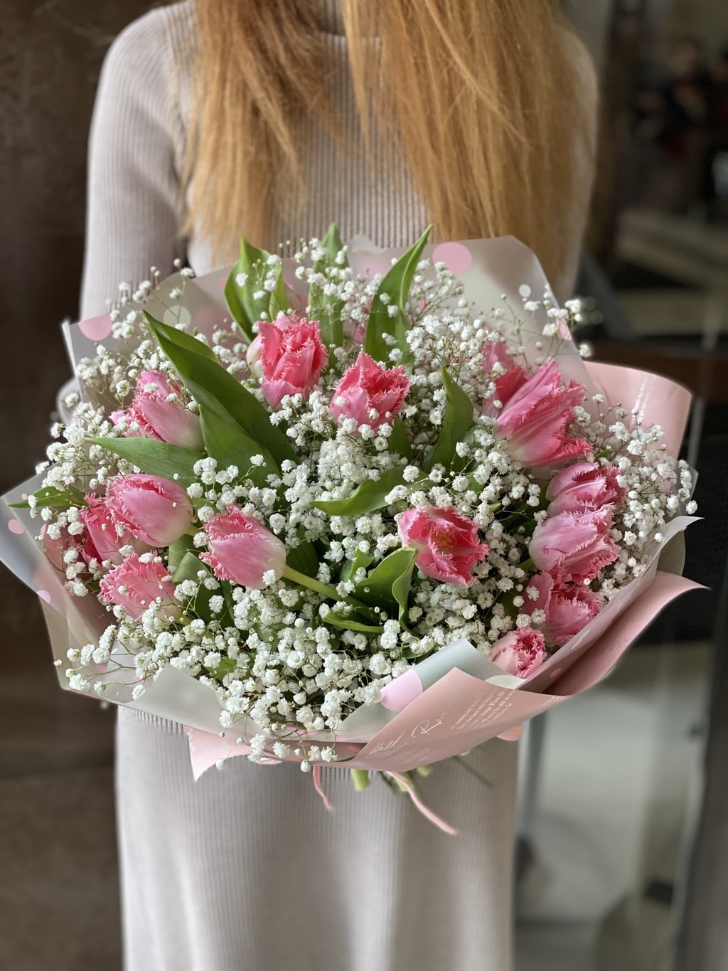 Букет весенний микс №040