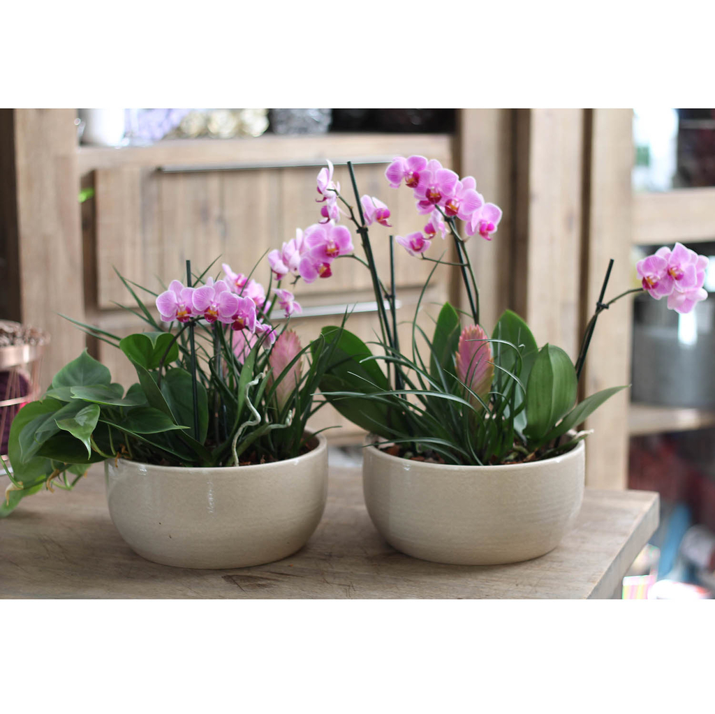 Композиция из орхидей (искусс) в вазе №085