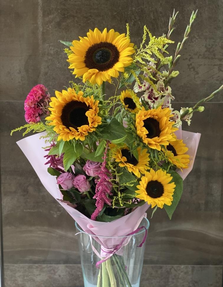 Вытянутый букет из Подсолнухов №202
