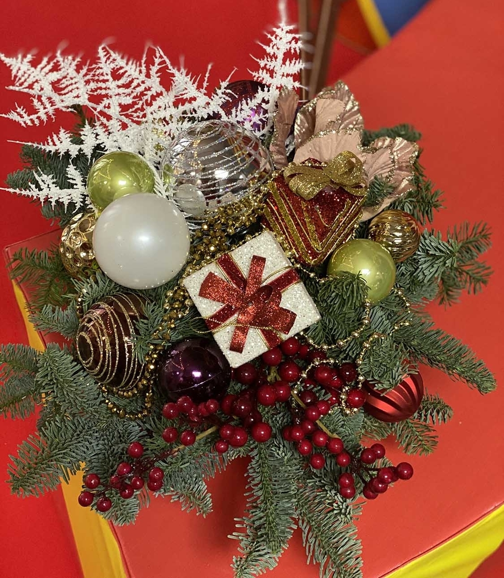 Настольная новогодняя композиция GIFT (Арт.292)