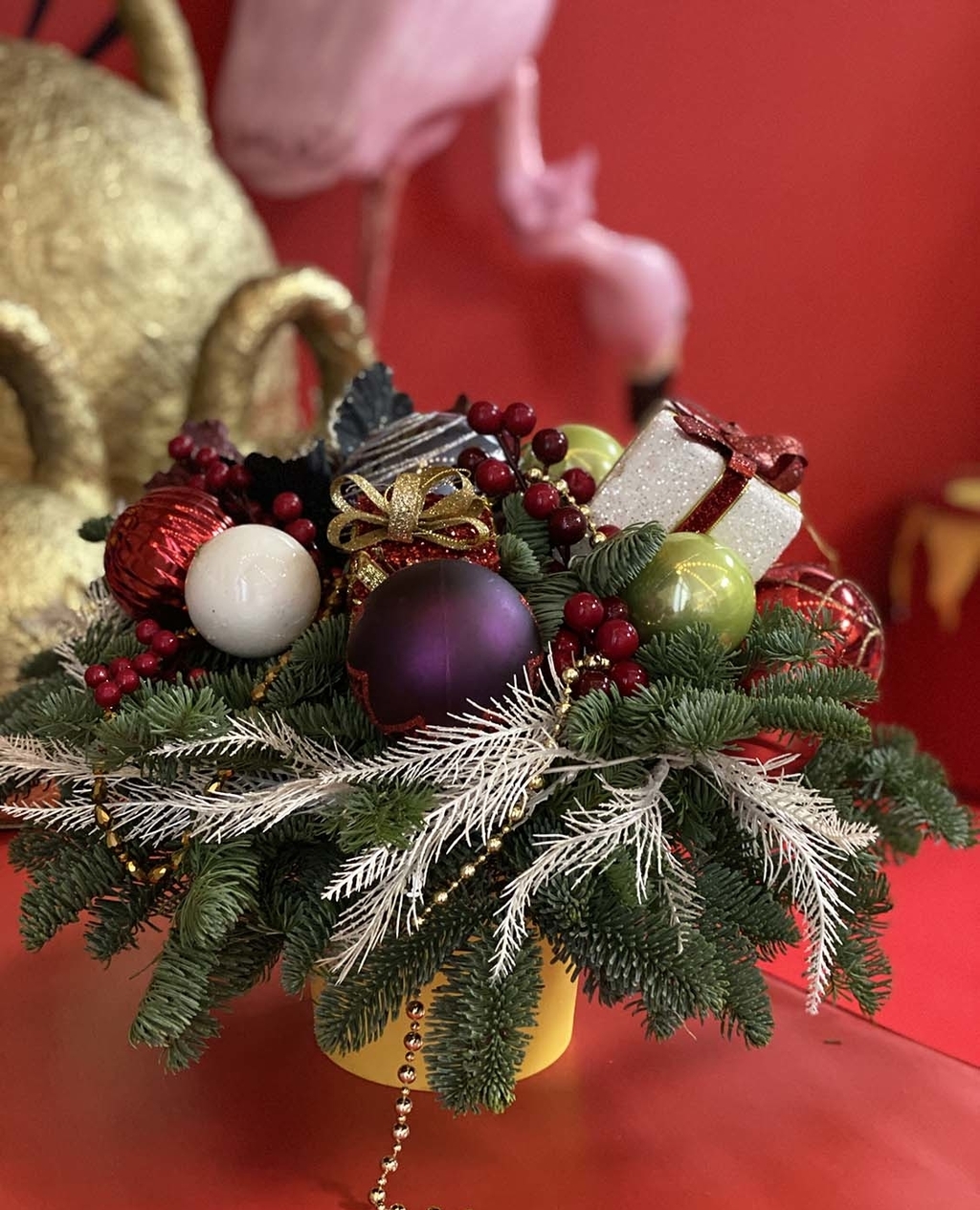 Композиция новогодняя на стол Fashion (Арт.295)