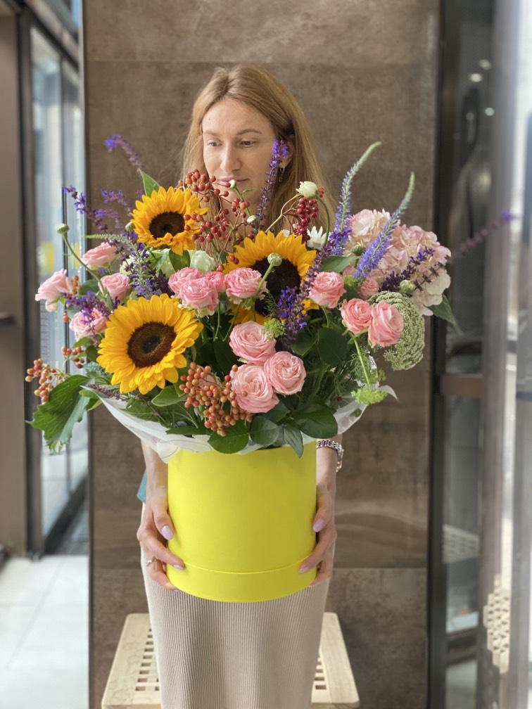 Солнечная шляпная коробка №580