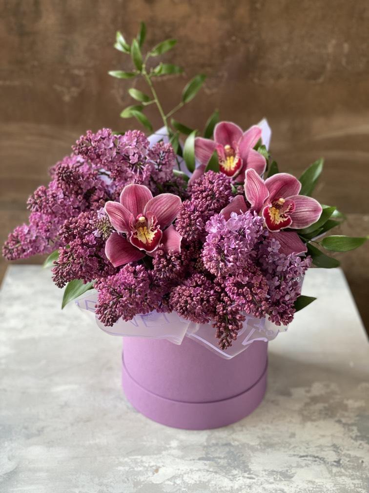 Сирень с орхидеей №761