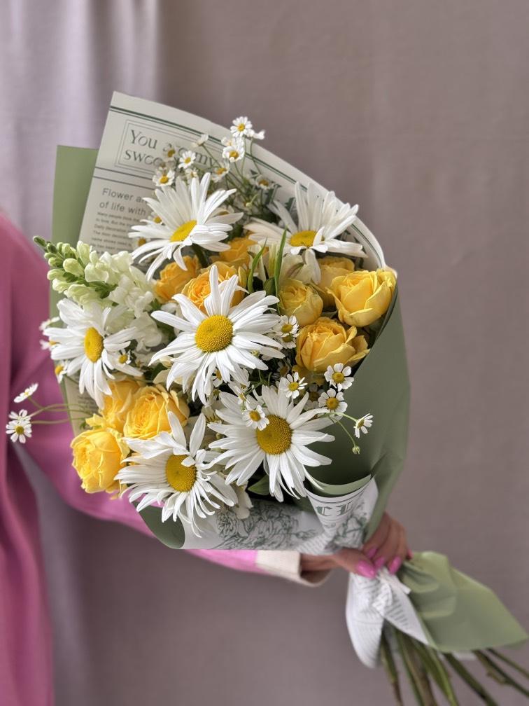Красивый букет из ромашек №807