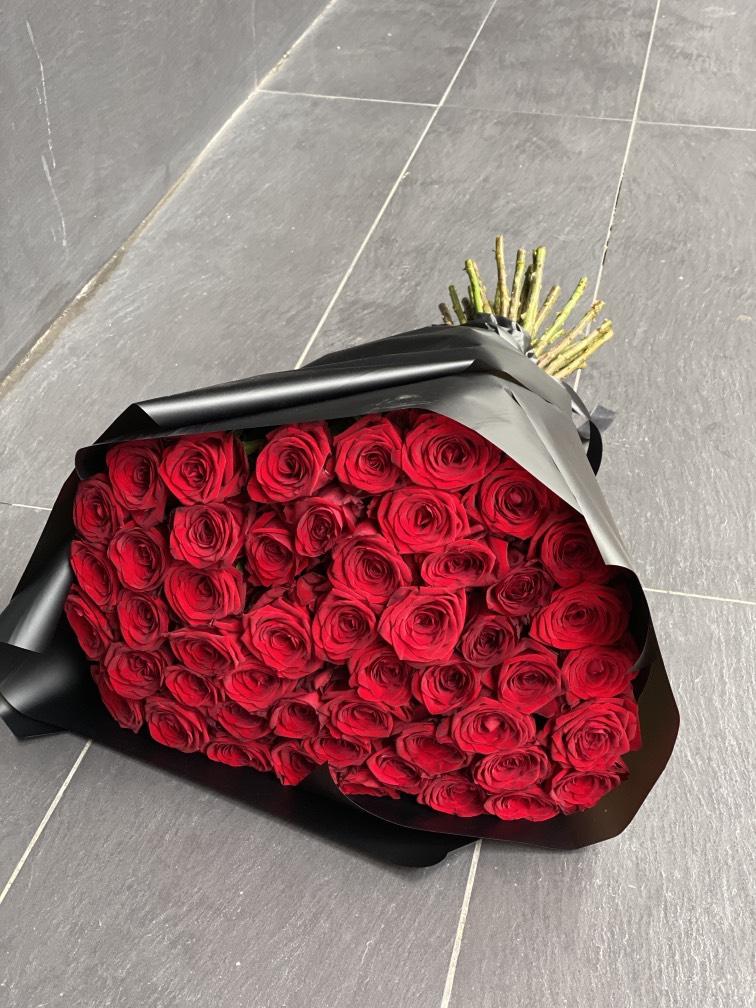 Бордовые розы №853