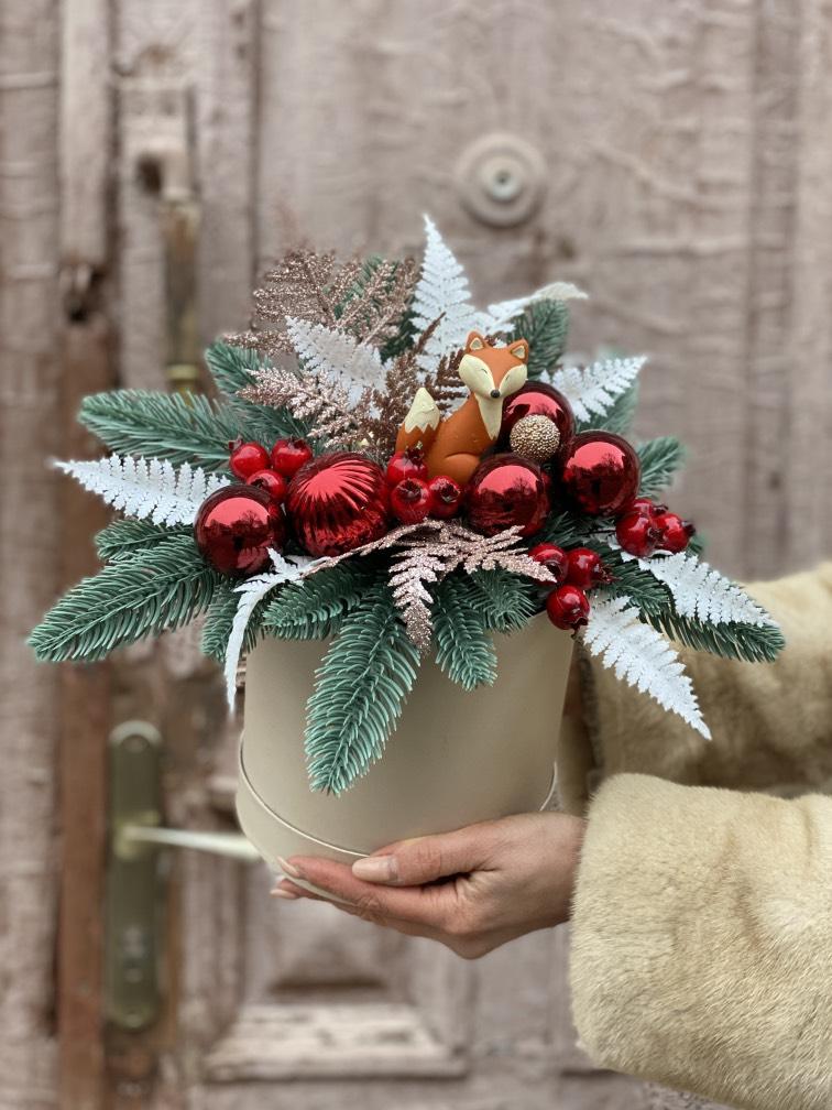 Новогодние композиции Лисичка №868