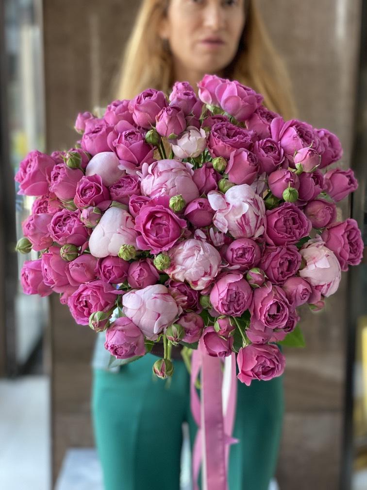 Малиновый бархат из Пионов №1001