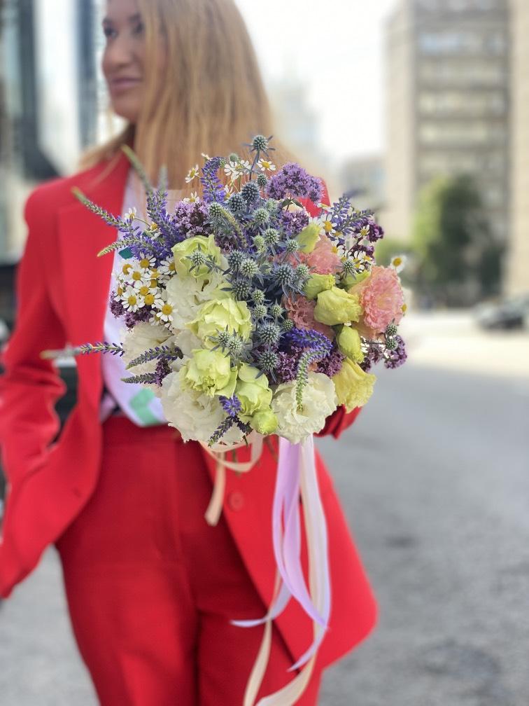 Свадебный букет Полевой №1021