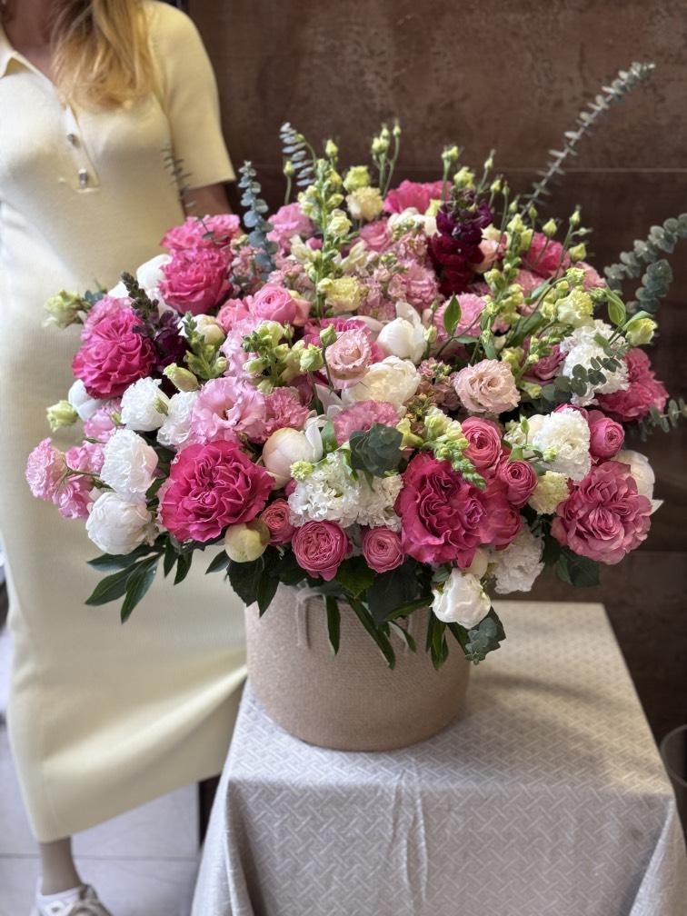 Корзина малиновый Фламинго №1222