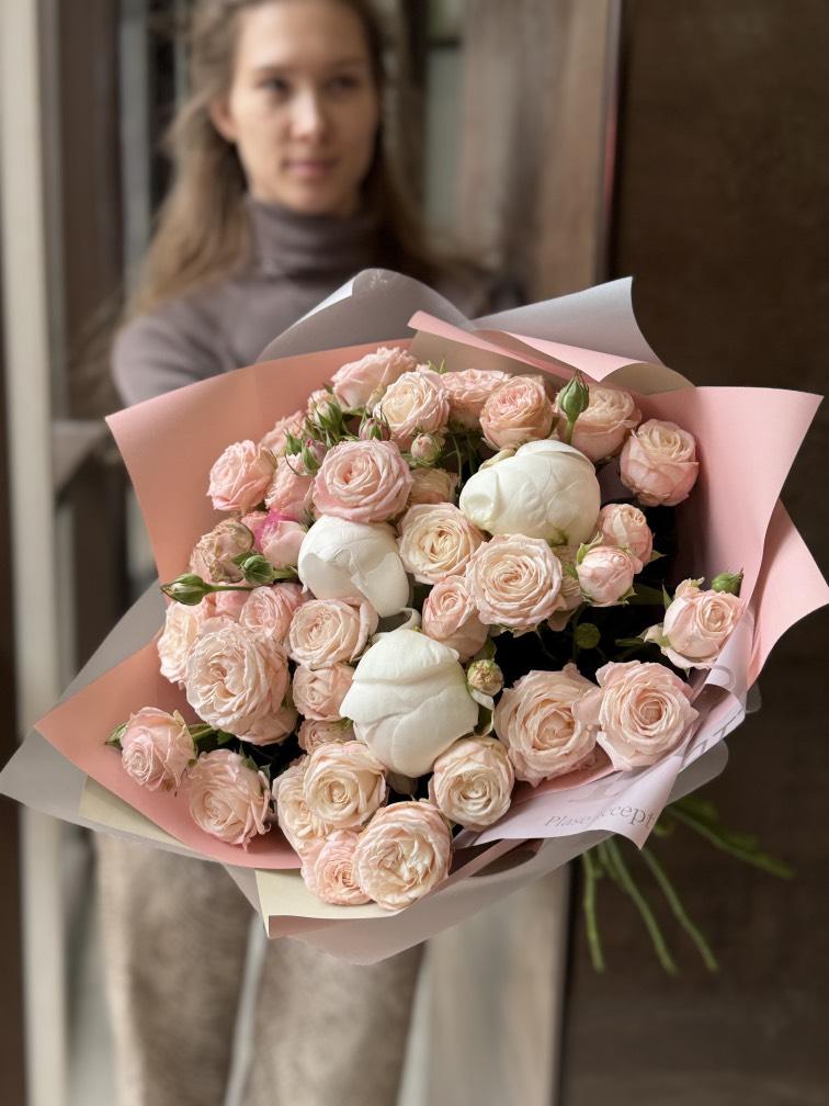 Пионы с бомбастиком №1228