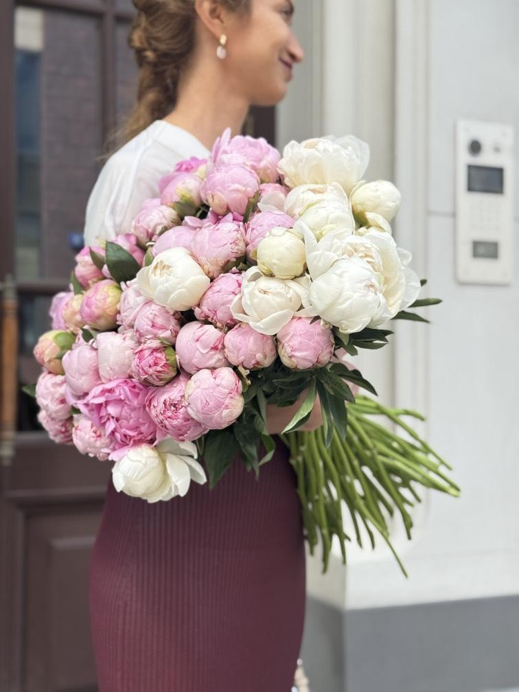 Пионы в ассортименте №1232