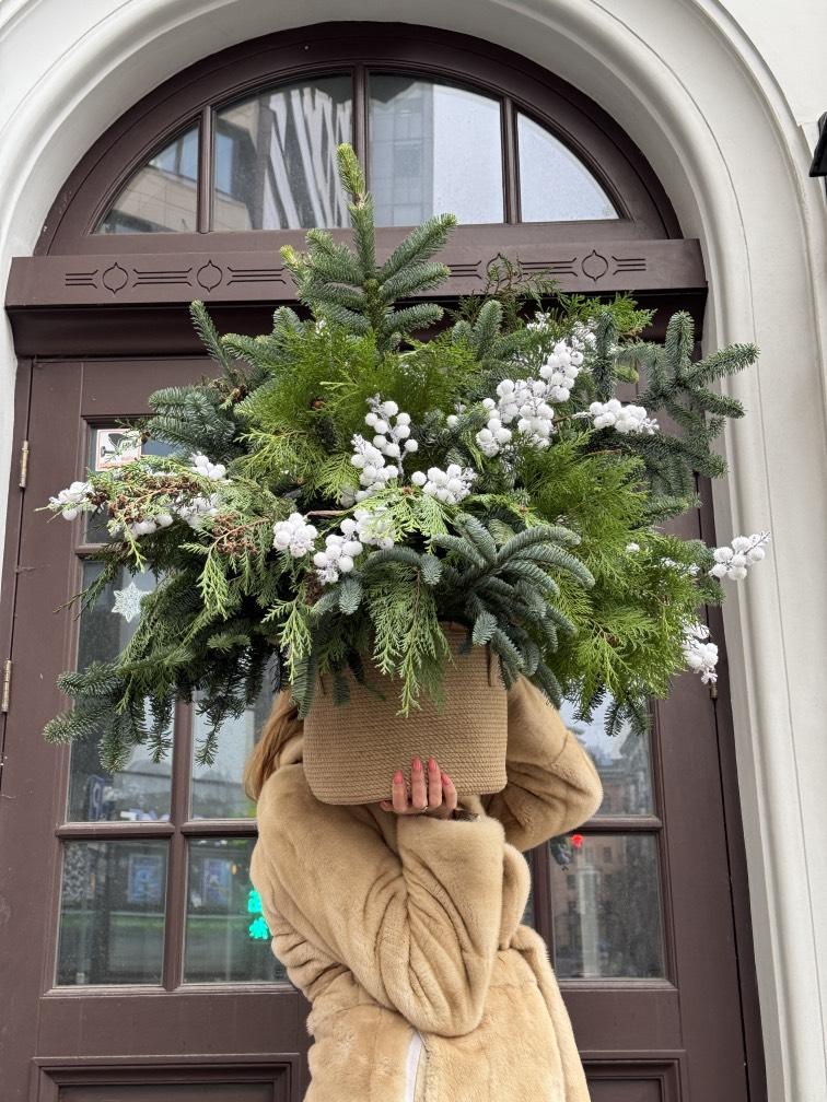 НГ композиция В объятиях зимы 60*60 см №1250