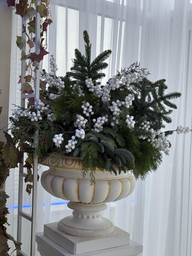 НГ композиция Нежность зимы 60*60 см №1251