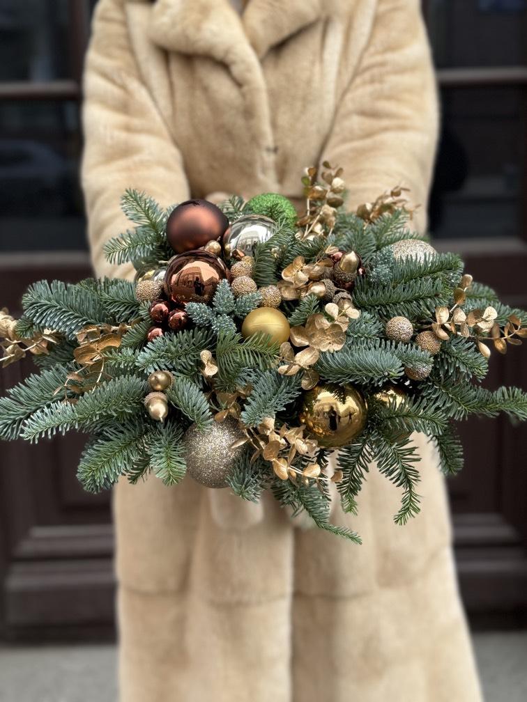 НГ композиции Мастерская Санты 40*20 см №1252